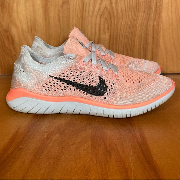 Nike Shoes - Womens 8 Nike Free RN Flyknit 2018 Crimson Pulse Athletic Shoes SEF0980